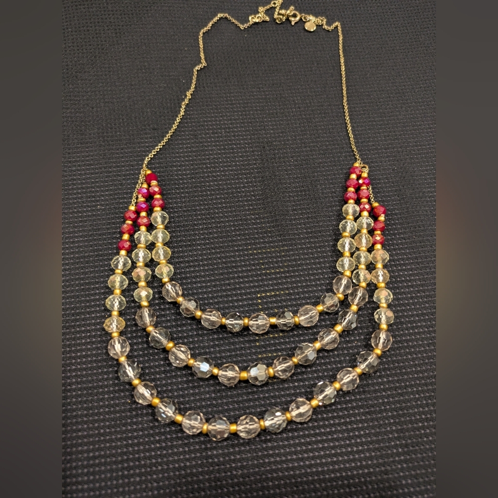 Glass Beads Necklace 23"